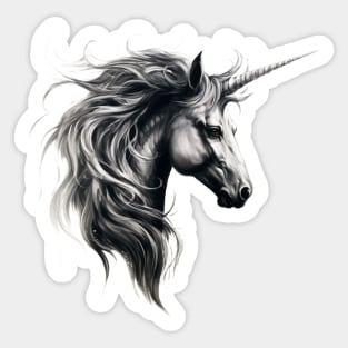 Profile of a Unicorn Sticker